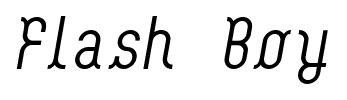 Flash Boy font